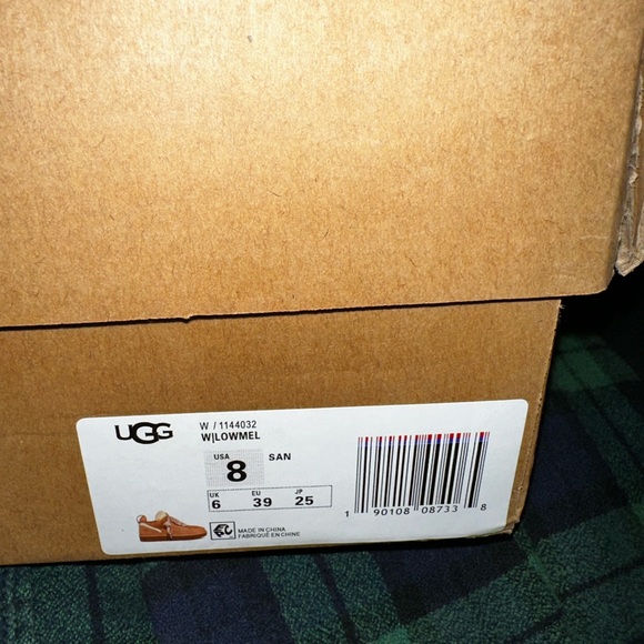 UGG LOWMEL Suede & Canvas Sneakers in Sand - Picture 5 of 6